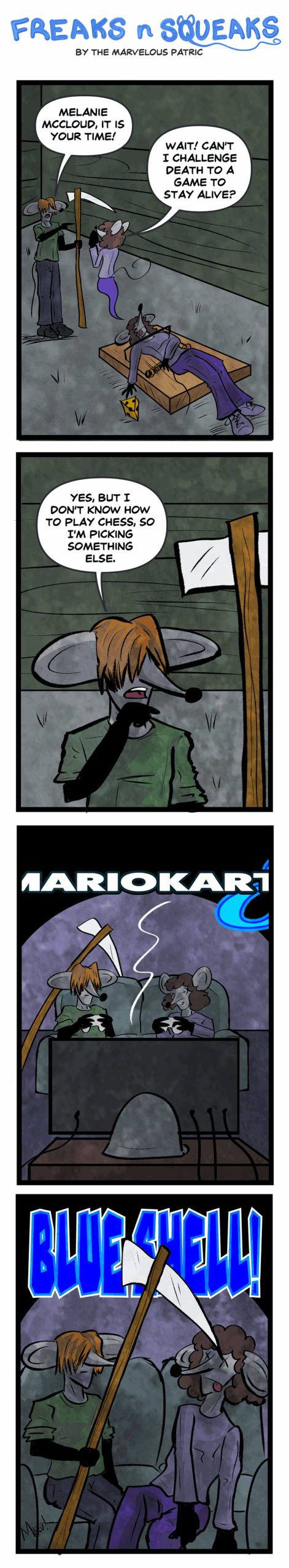Freaks N Squeaks #2379: Blue Shell Of Death